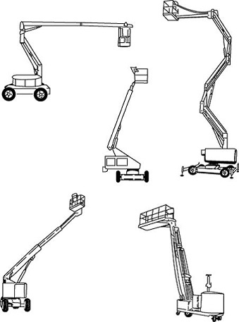 Plates-formes de travail élévatrices à mât articulé