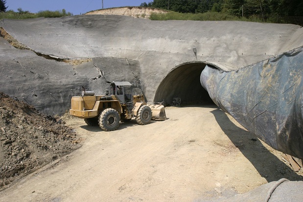 Exemple d'une galerie d'accès